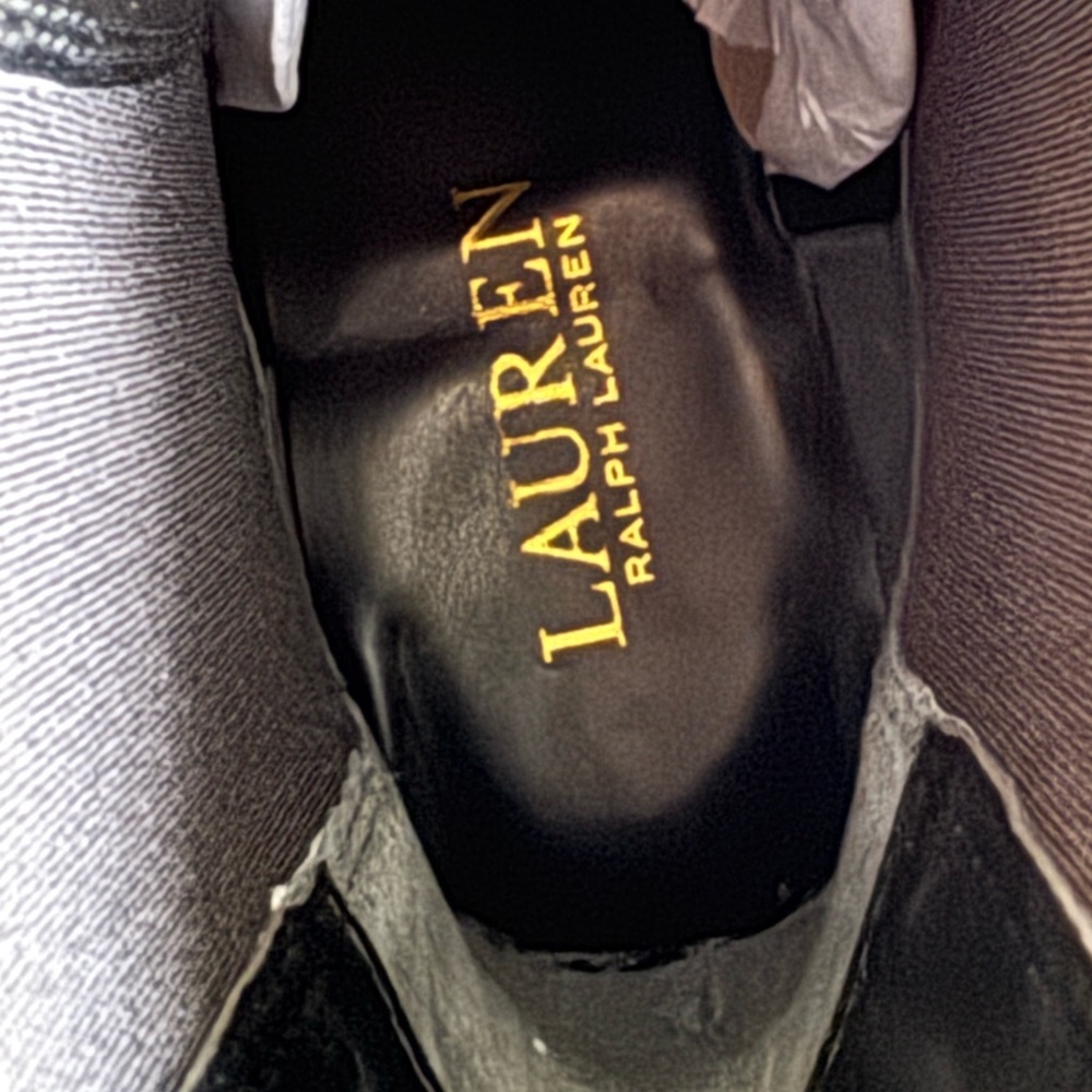 Ralph Lauren Gold Chelsea Boots - Picture 9 of 12